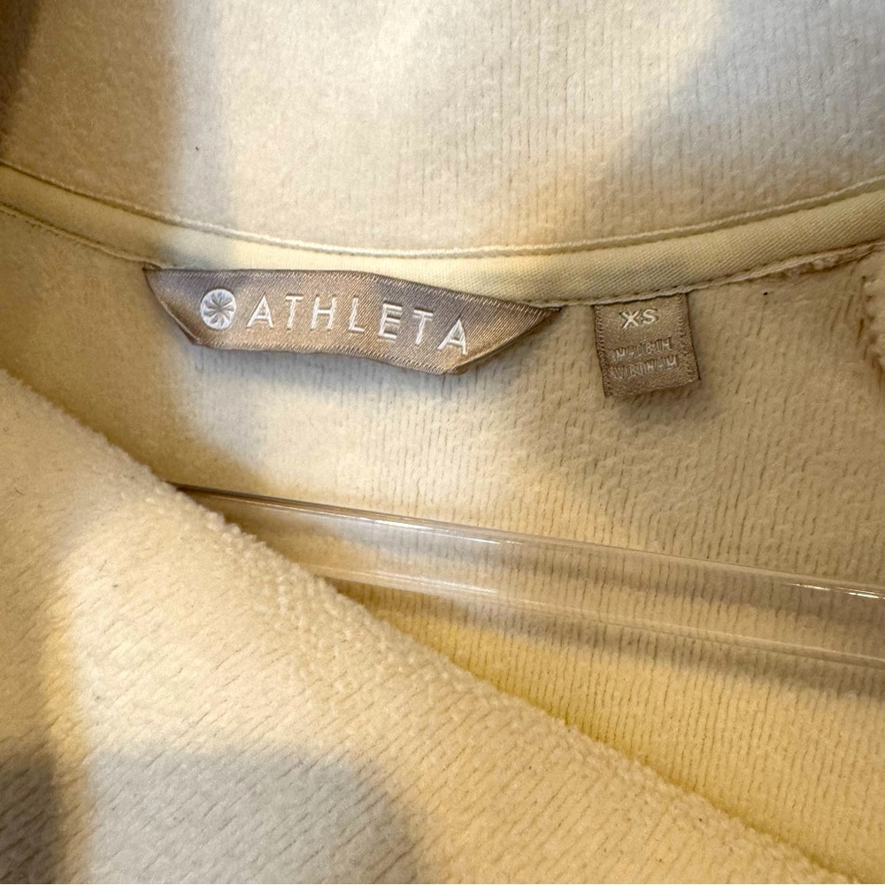 Athleta Cream Asymmetrical Long Sleeve Dress - Picture 8 of 10